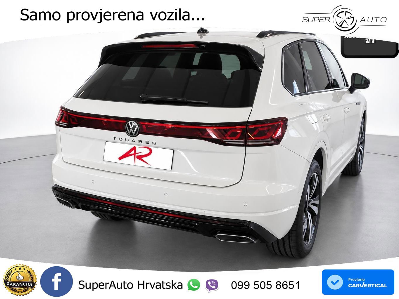 Volkswagen Touareg 3.0 V6 TDI (231 KS) 4MOTION Tiptronic R-Line ZRAČNI+ACC+GR SJED+KAM+PANO