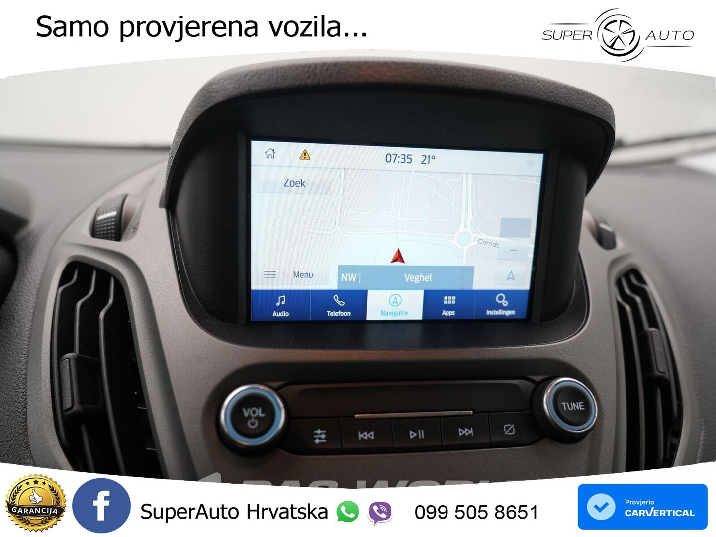 Ford Transit Courier Benzine L1H1 Navi Airco Cruise C 101 KS