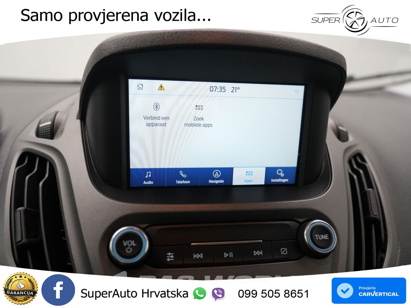 Ford Transit Courier Benzine L1H1 Navi Airco Cruise C 101 KS