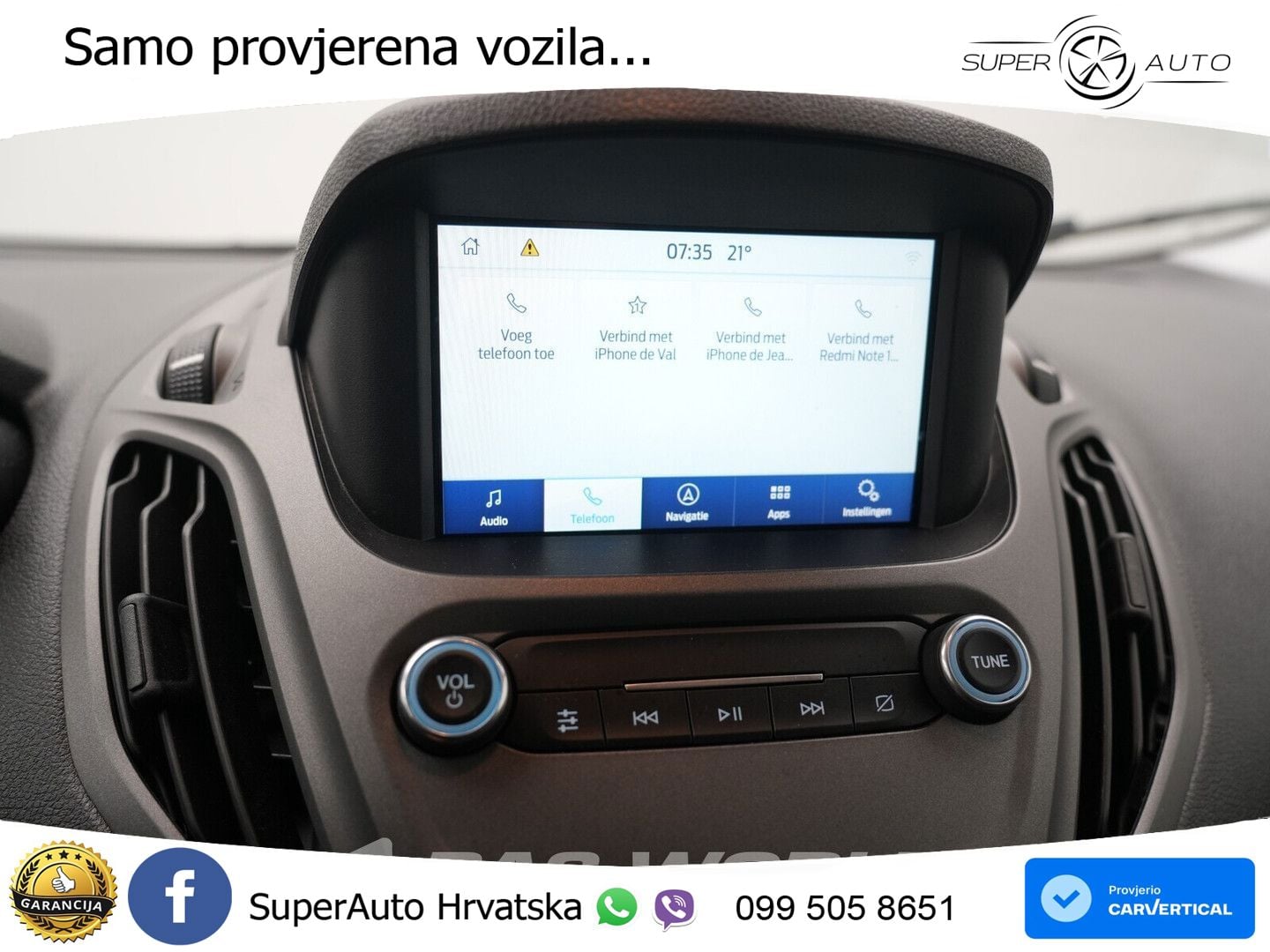 Ford Transit Courier Benzine L1H1 Navi Airco Cruise C 101 KS