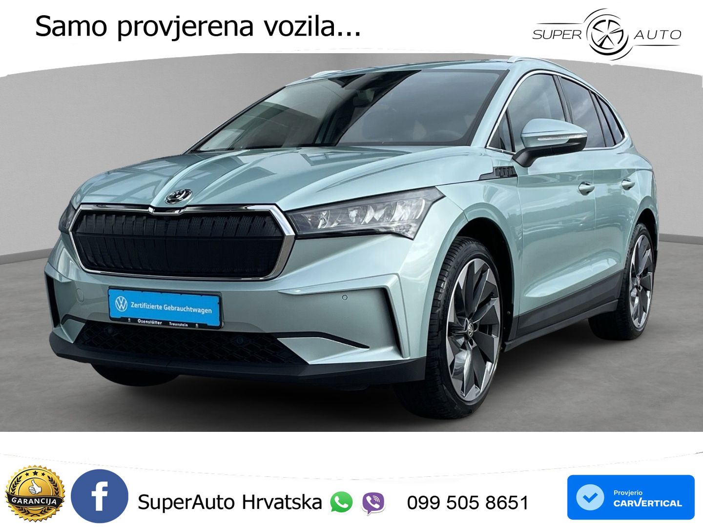Škoda Enyaq iV 80x 82 kWh (265 KS) AWD LED+GR SJED+ACC