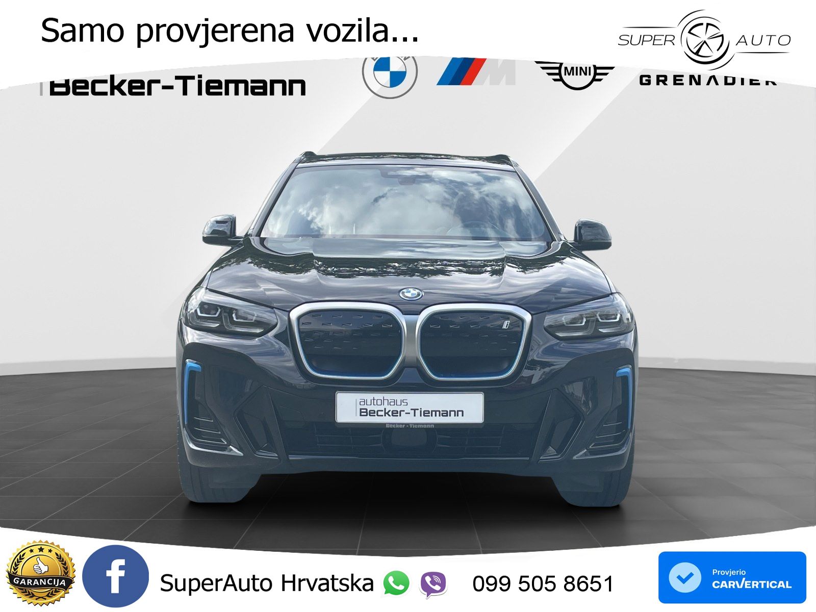 BMW iX3 80 kWh (286 KS) M Sport LED+GR SJED+ACC