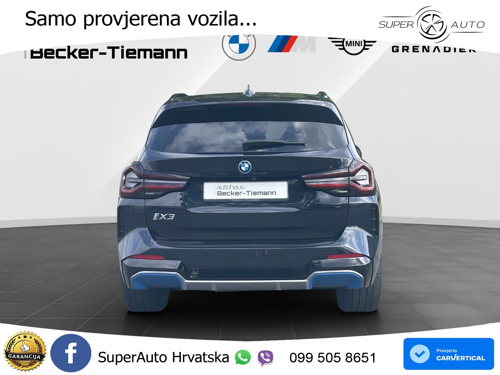 BMW iX3 80 kWh (286 KS) M Sport LED+GR SJED+ACC