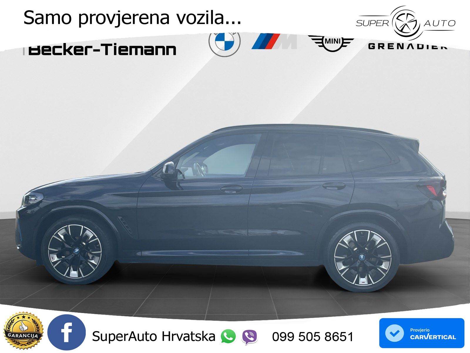 BMW iX3 80 kWh (286 KS) M Sport LED+GR SJED+ACC