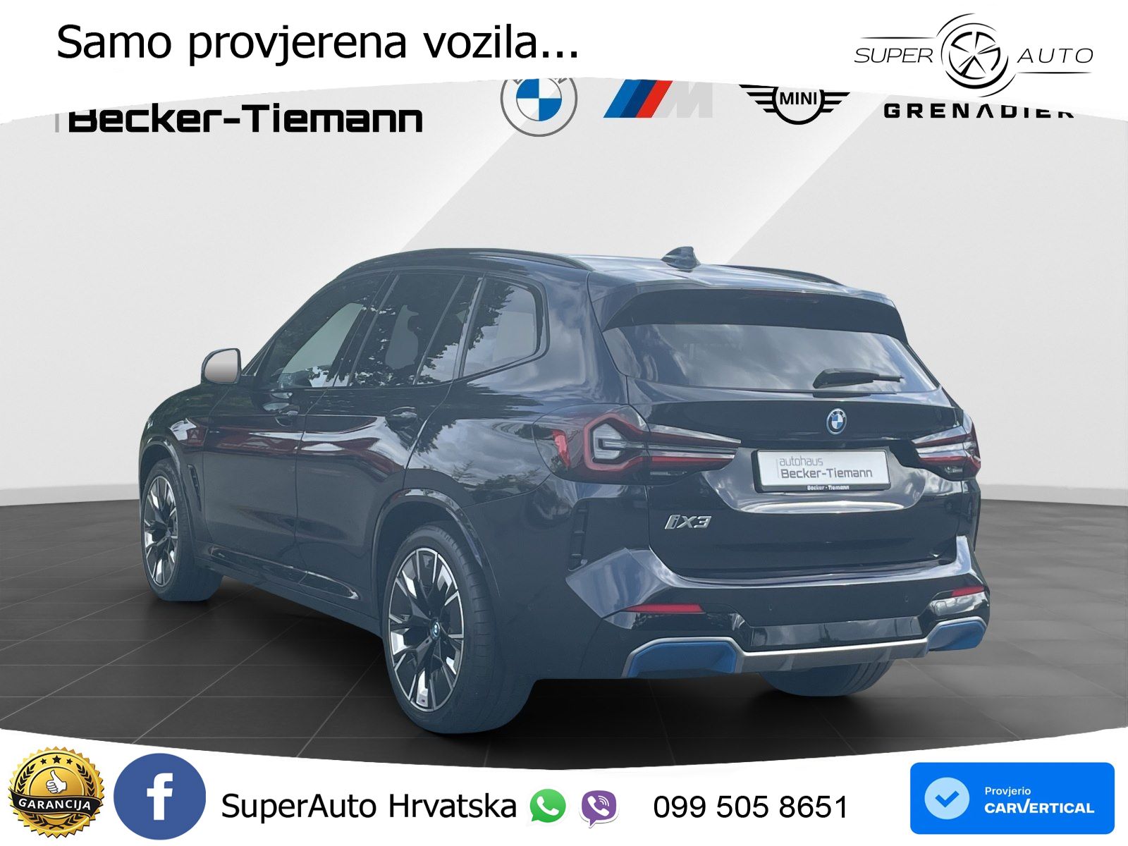 BMW iX3 80 kWh (286 KS) M Sport LED+GR SJED+ACC