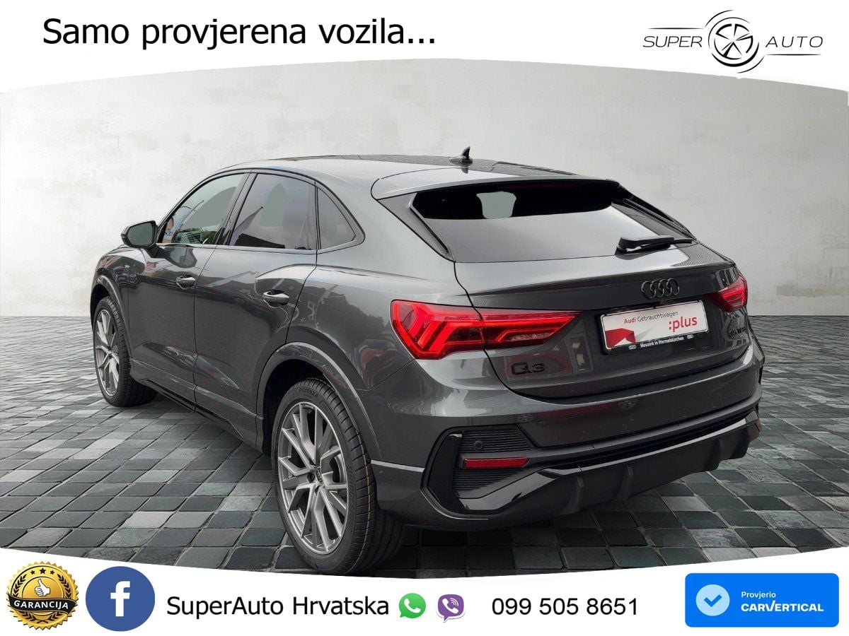 Audi Q3 II Sportback 35 TFSI (150 KS) S tronic S line MATRIX+GR SJED+KAM