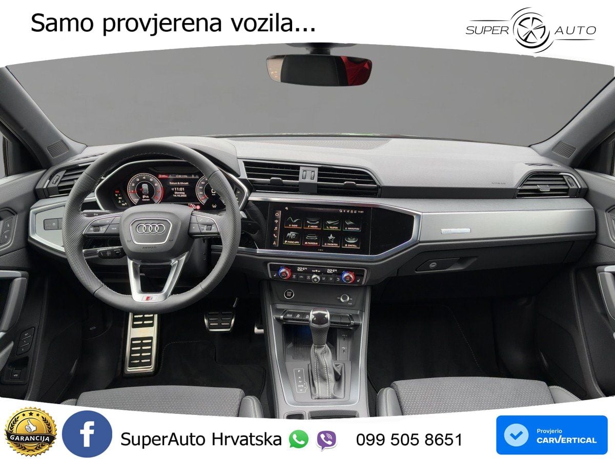 Audi Q3 II Sportback 35 TFSI (150 KS) S tronic S line MATRIX+GR SJED+KAM
