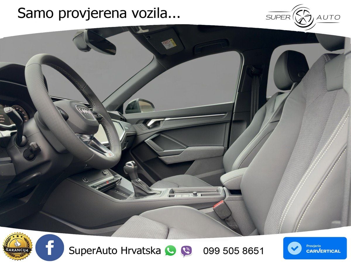 Audi Q3 II Sportback 35 TFSI (150 KS) S tronic S line MATRIX+GR SJED+KAM