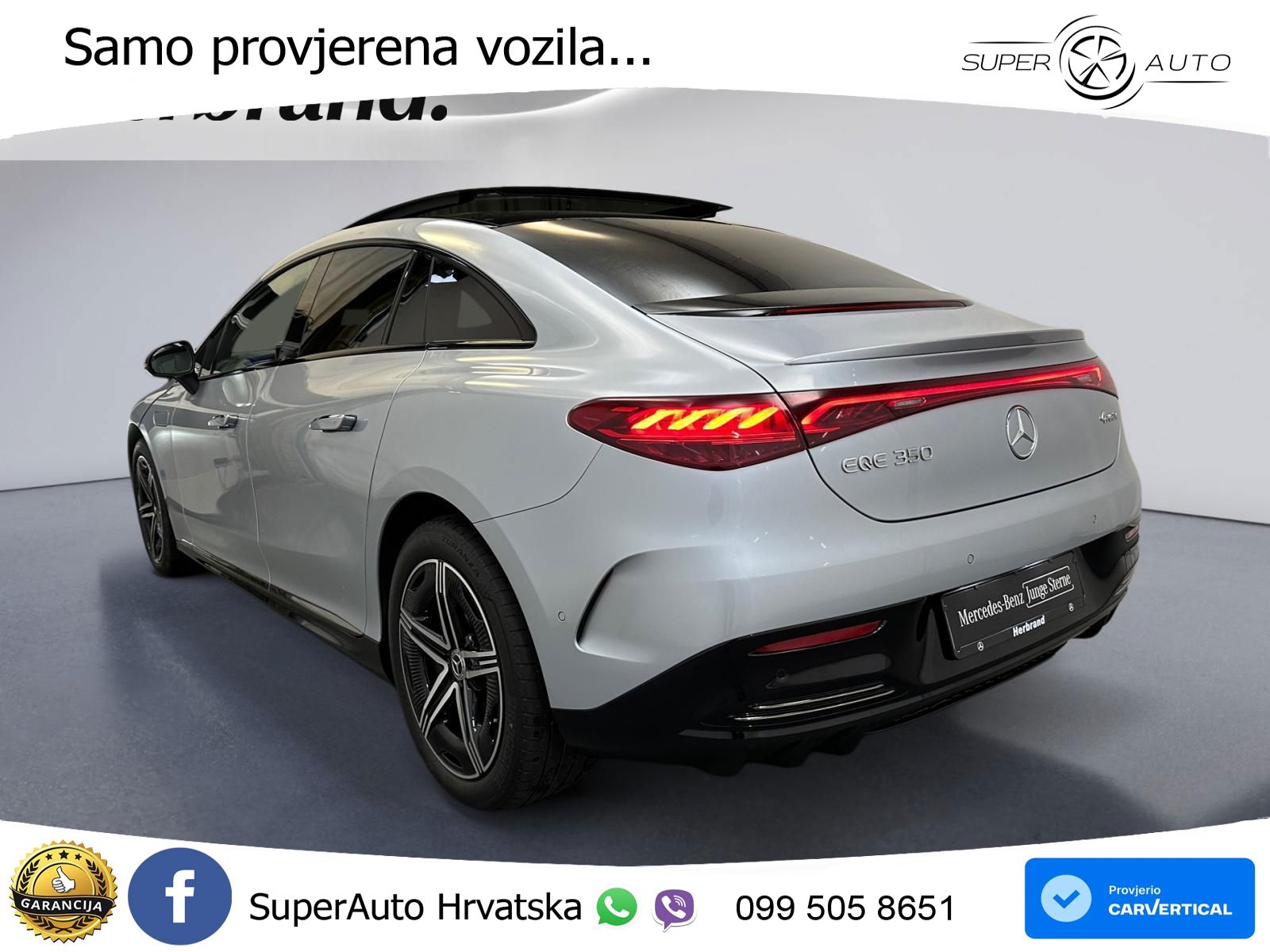 Mercedes EQE 350 98 kWh (292 KS) 4MATIC AMG LED+GR SJED+ACC