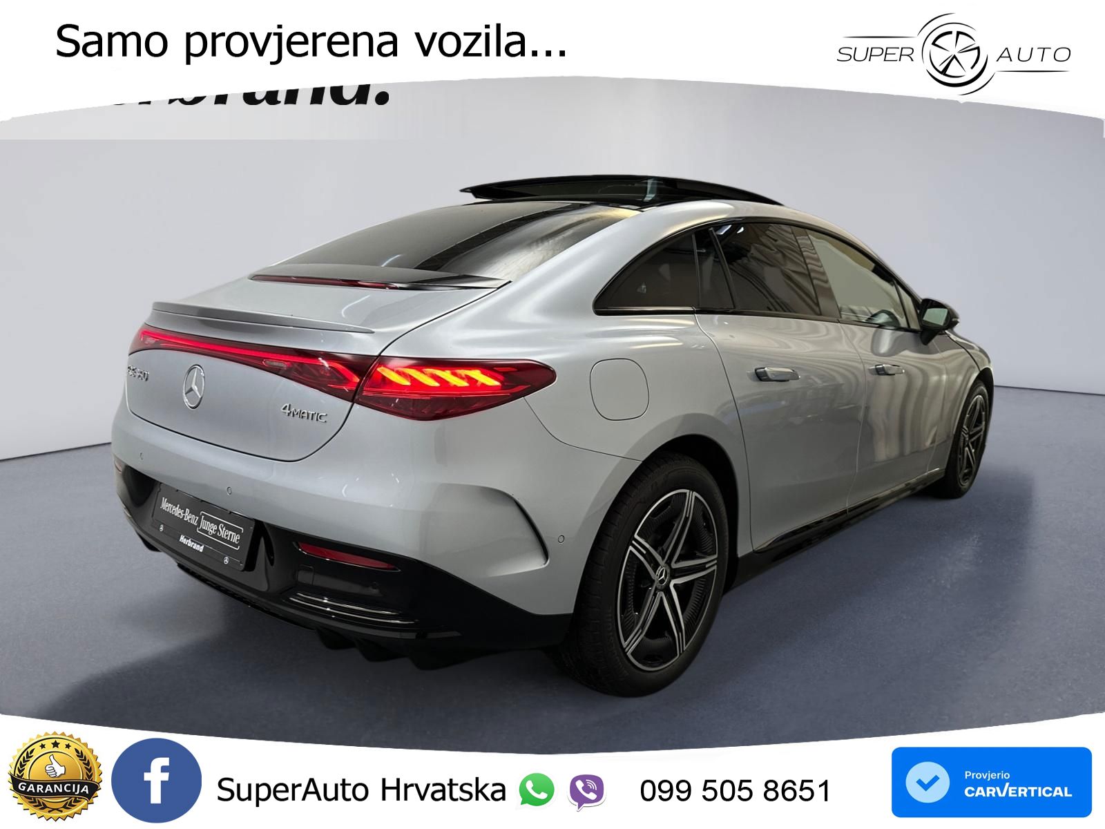 Mercedes EQE 350 98 kWh (292 KS) 4MATIC AMG LED+GR SJED+ACC