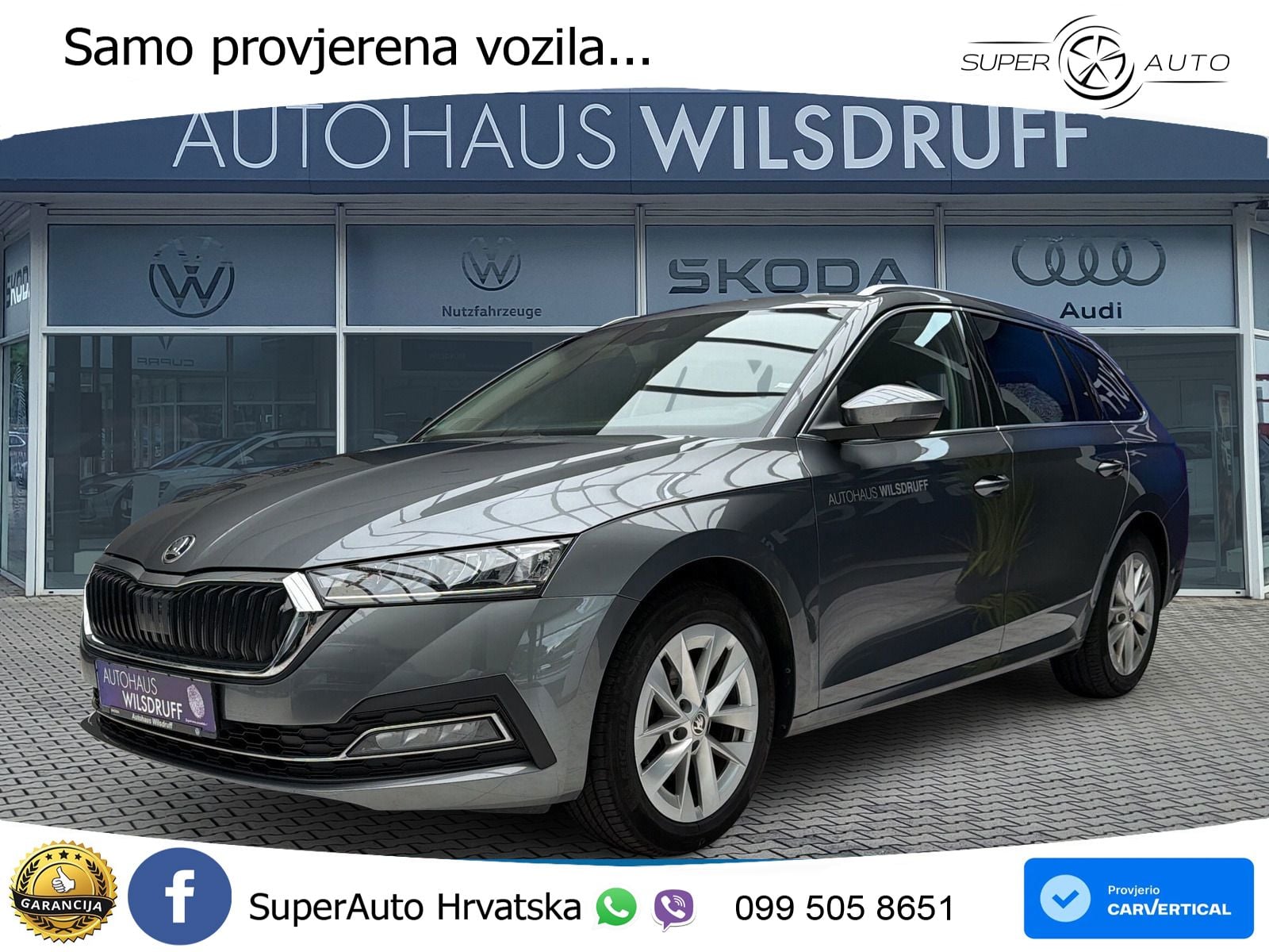Škoda Octavia Combi 2.0 TDI (150 KS) DSG LED+GR SJED+ACC