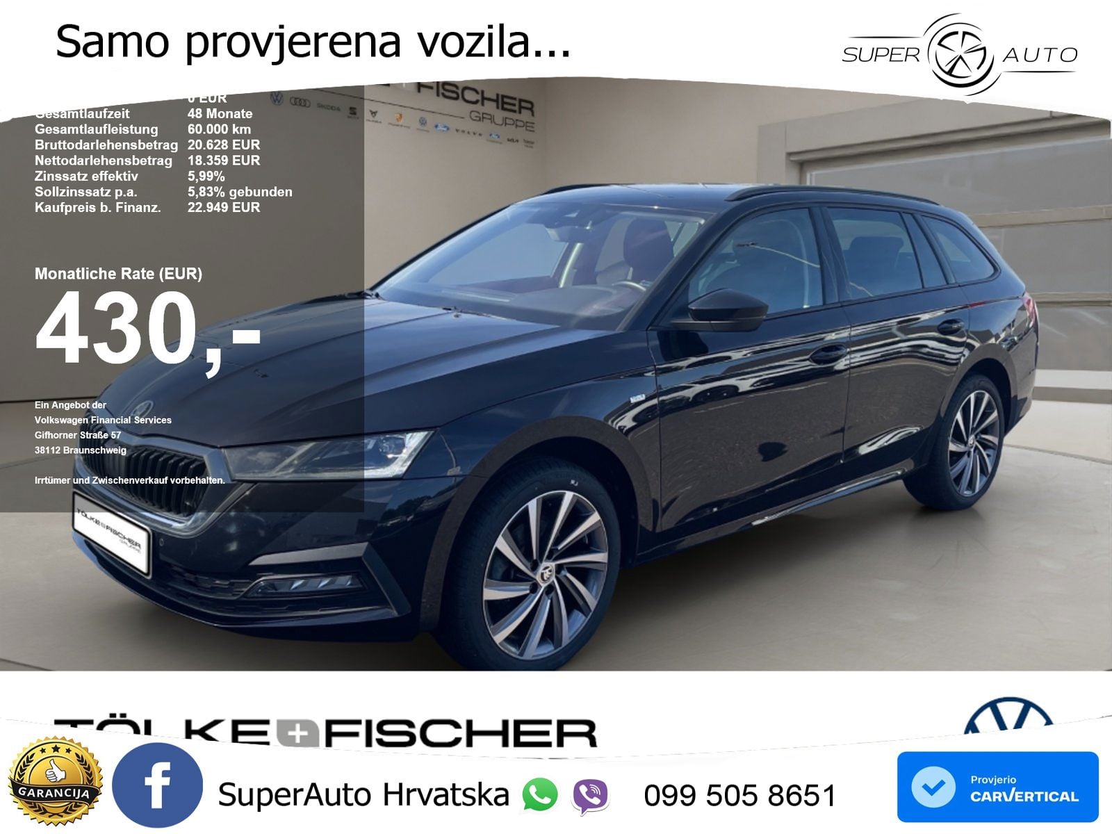 Škoda Octavia Combi 2.0 TDI (150 KS) DSG LED+GR SJED+ACC