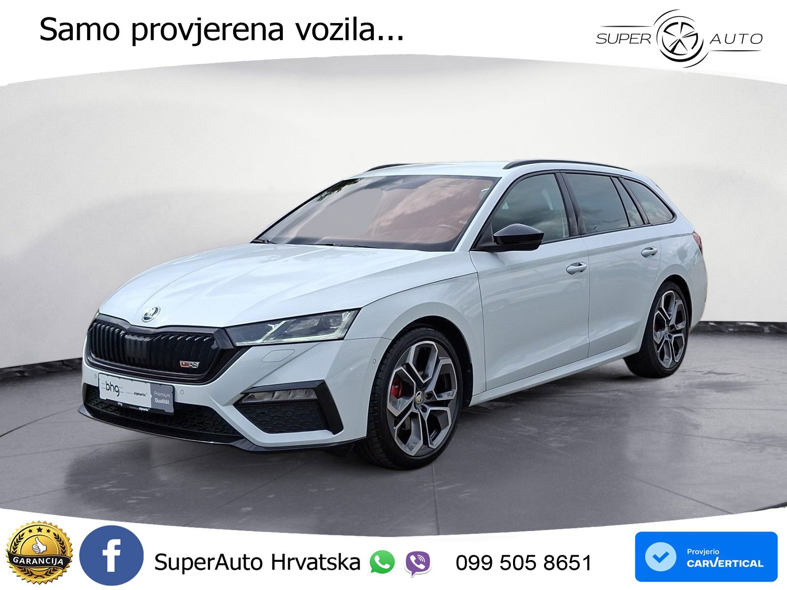 Škoda Octavia Combi RS 2.0 TDI (200 KS) DSG LED+GR SJED+ACC