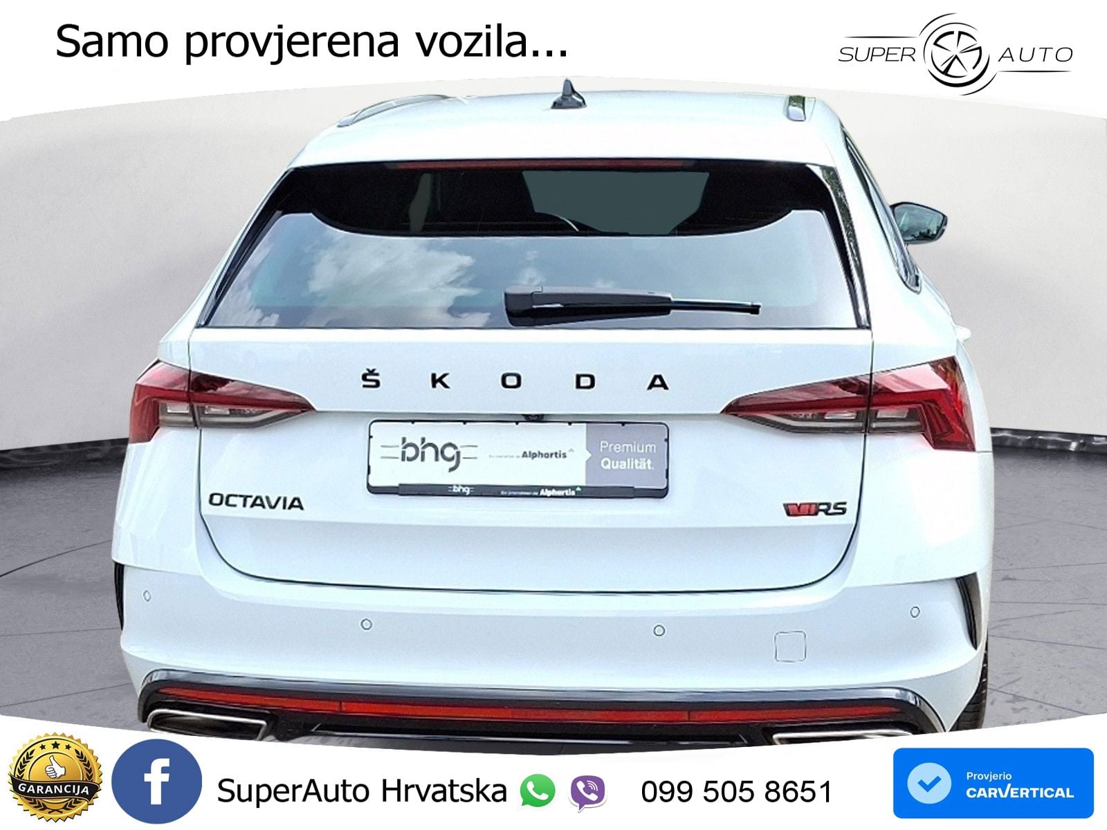 Škoda Octavia Combi RS 2.0 TDI (200 KS) DSG LED+GR SJED+ACC