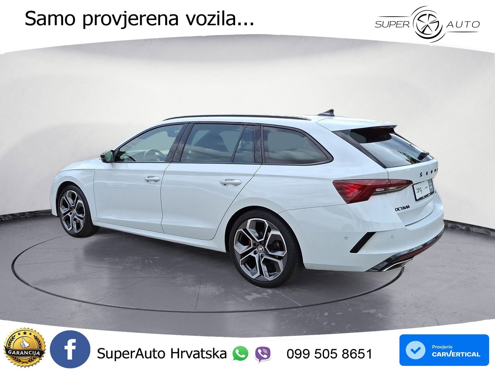 Škoda Octavia Combi RS 2.0 TDI (200 KS) DSG LED+GR SJED+ACC