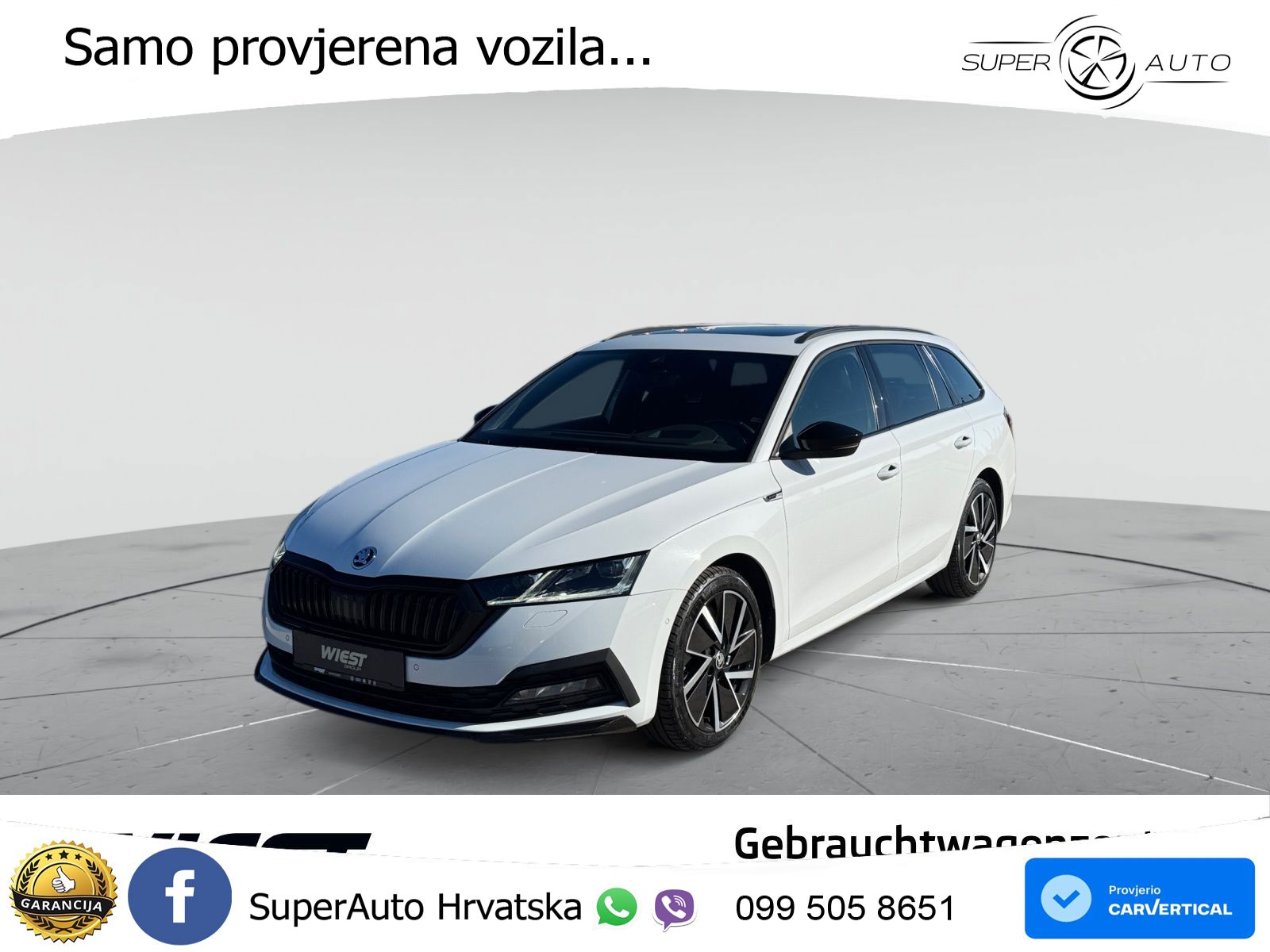 Škoda Octavia Combi 2.0 TDI (150 KS) DSG SportLine LED+GR SJED+ACC