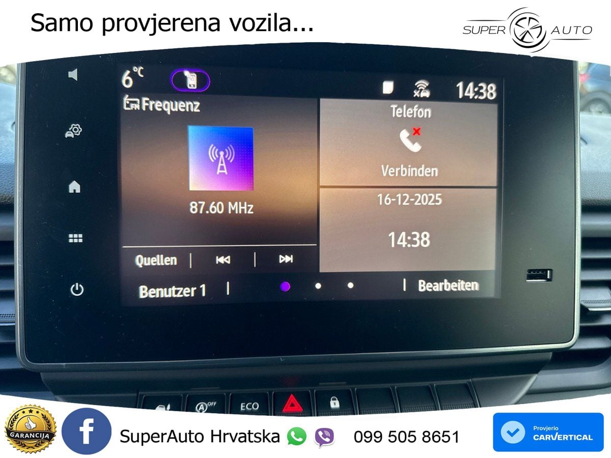 Renault Trafic KOMFORT L1H1 3,0t BLUE DCi 150 KAMERA+DAB 150 KS