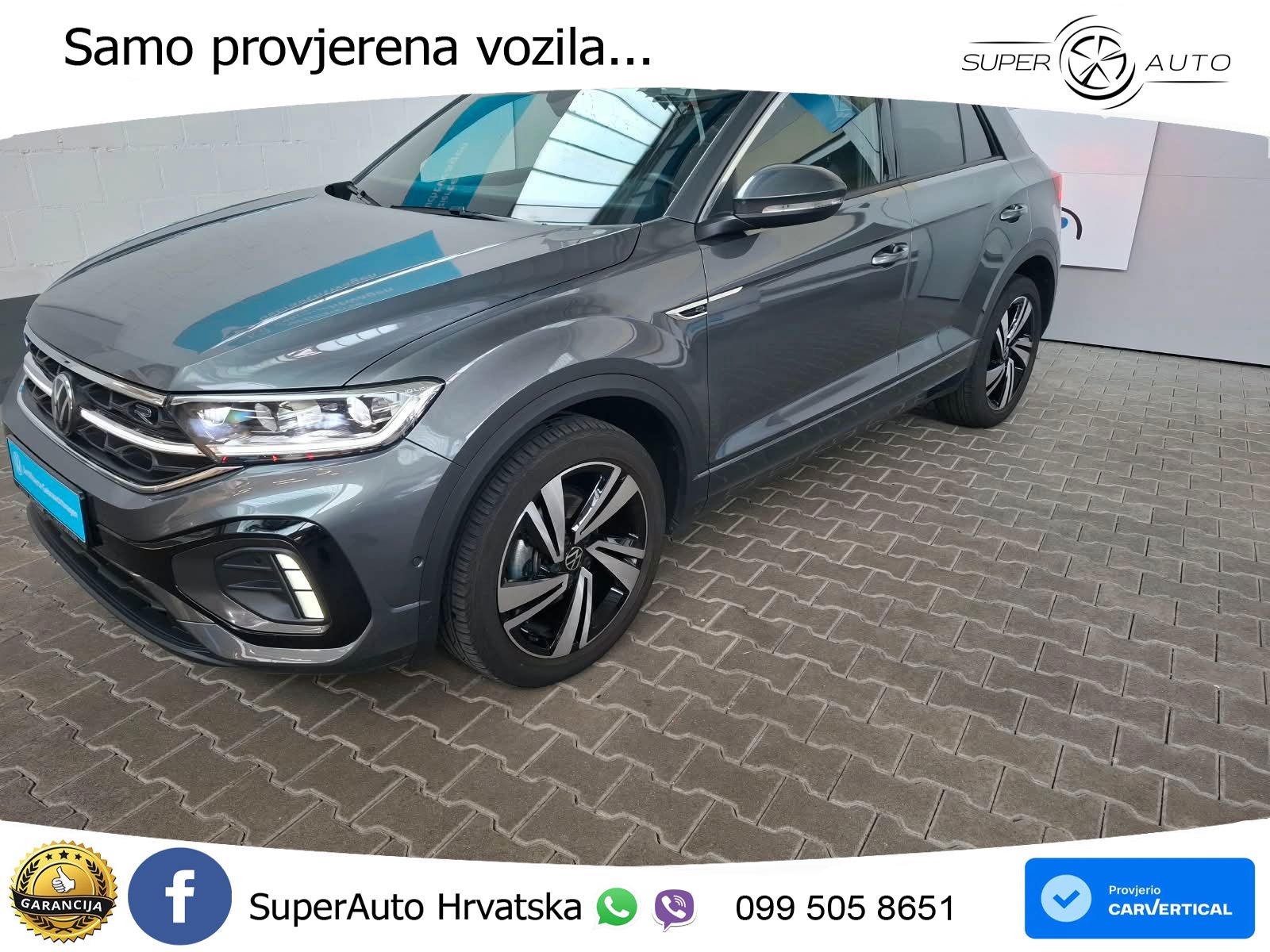 Volkswagen T-Roc 1.5 TSI (150 KS) DSG R-Line LED+GR SJED+ACC