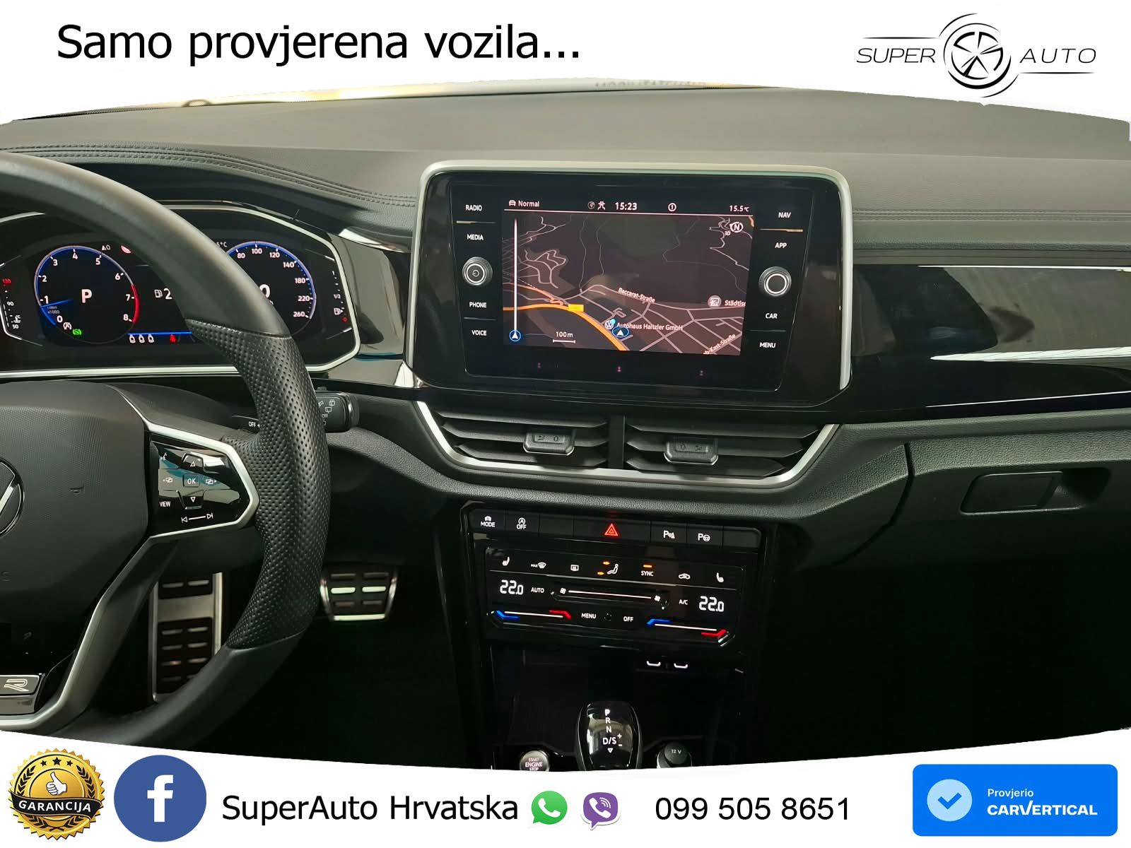Volkswagen T-Roc 1.5 TSI (150 KS) DSG R-Line LED+GR SJED+ACC