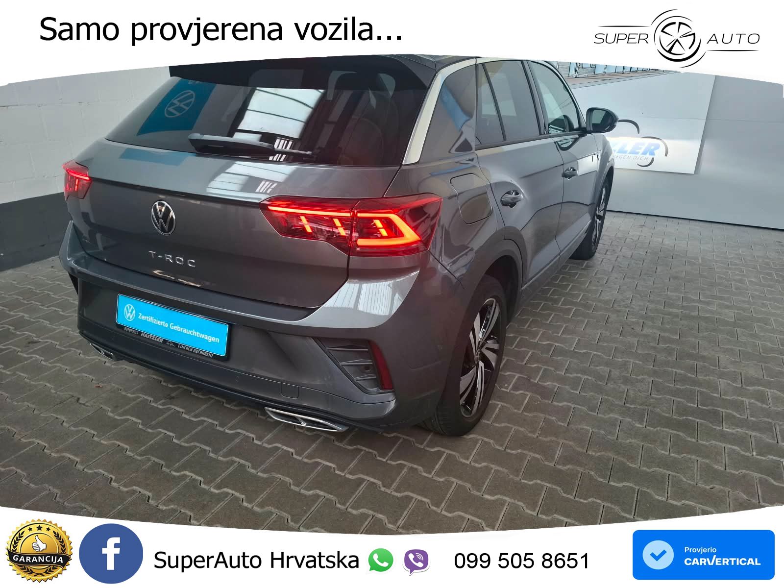 Volkswagen T-Roc 1.5 TSI (150 KS) DSG R-Line LED+GR SJED+ACC