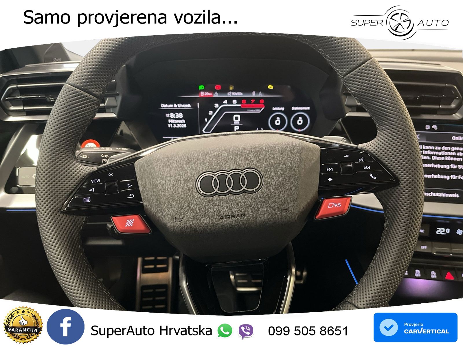 Audi RS3 Sedan 2.5 TFSI (400 KS) quattro S tronic LED+GR SJED+ACC