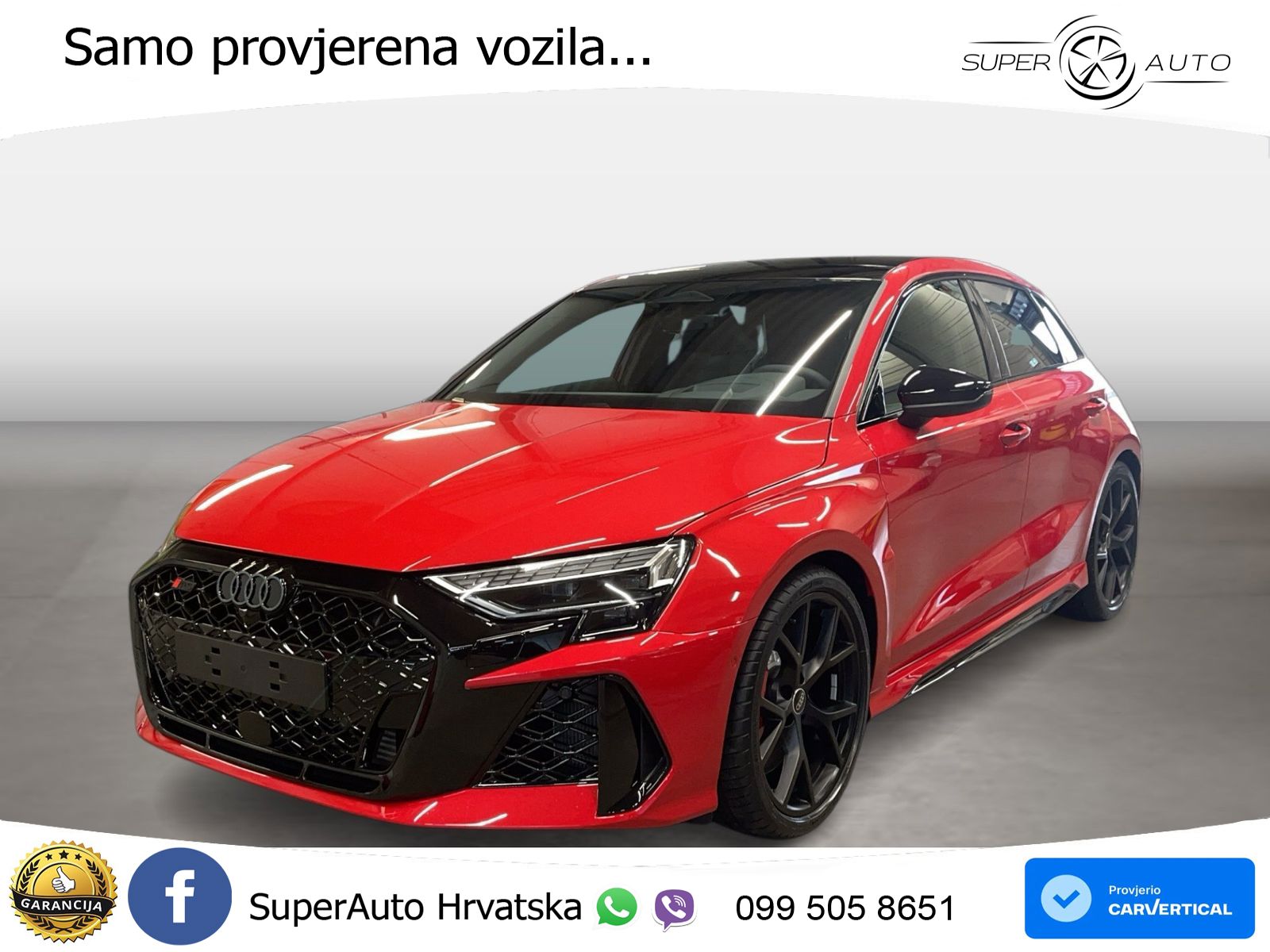 Audi RS3 Sedan 2.5 TFSI (400 KS) quattro S tronic LED+GR SJED+ACC