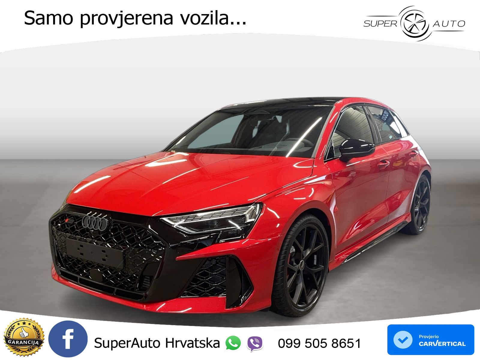 Audi RS3 Sedan 2.5 TFSI (400 KS) quattro S tronic LED+GR SJED+ACC