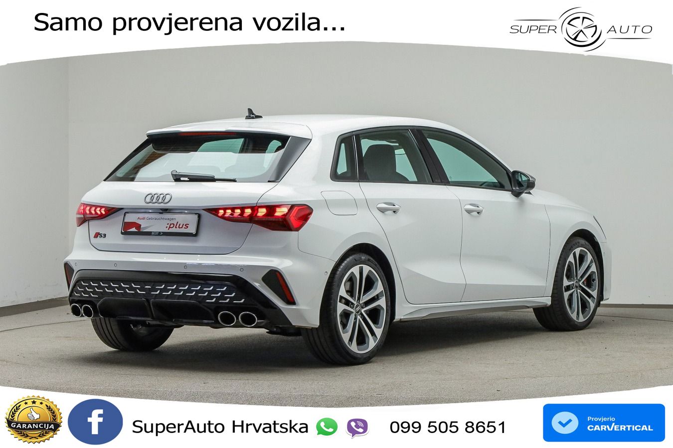Audi S3 2.0 TFSI (333 KS) quattro S tronic LED+GR SJED+ACC