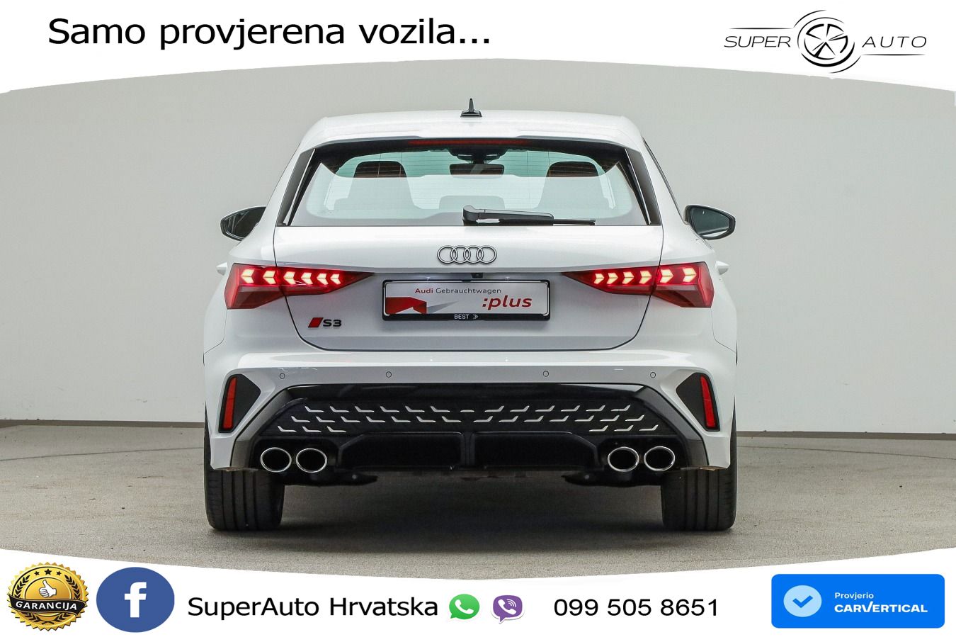 Audi S3 2.0 TFSI (333 KS) quattro S tronic LED+GR SJED+ACC