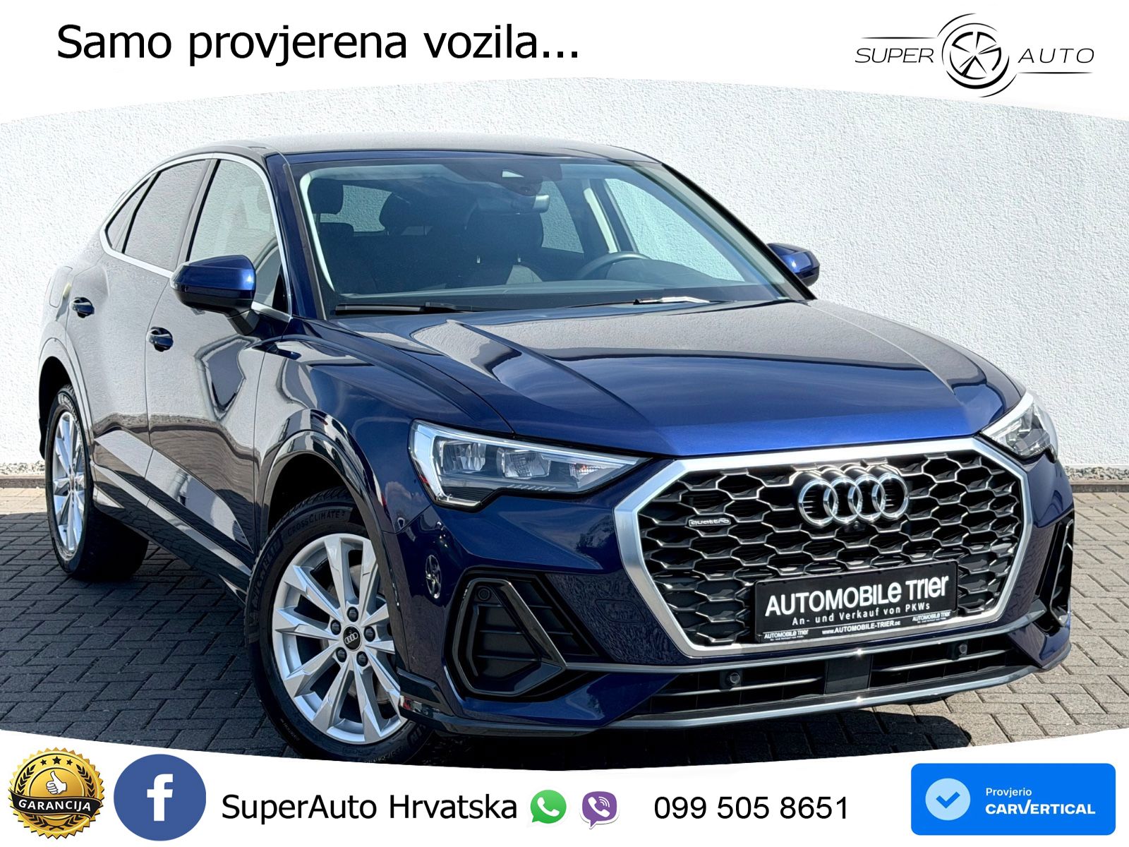 Audi Q3 II Sportback 40 TFSI (190 KS) quattro S tronic LED+ACC