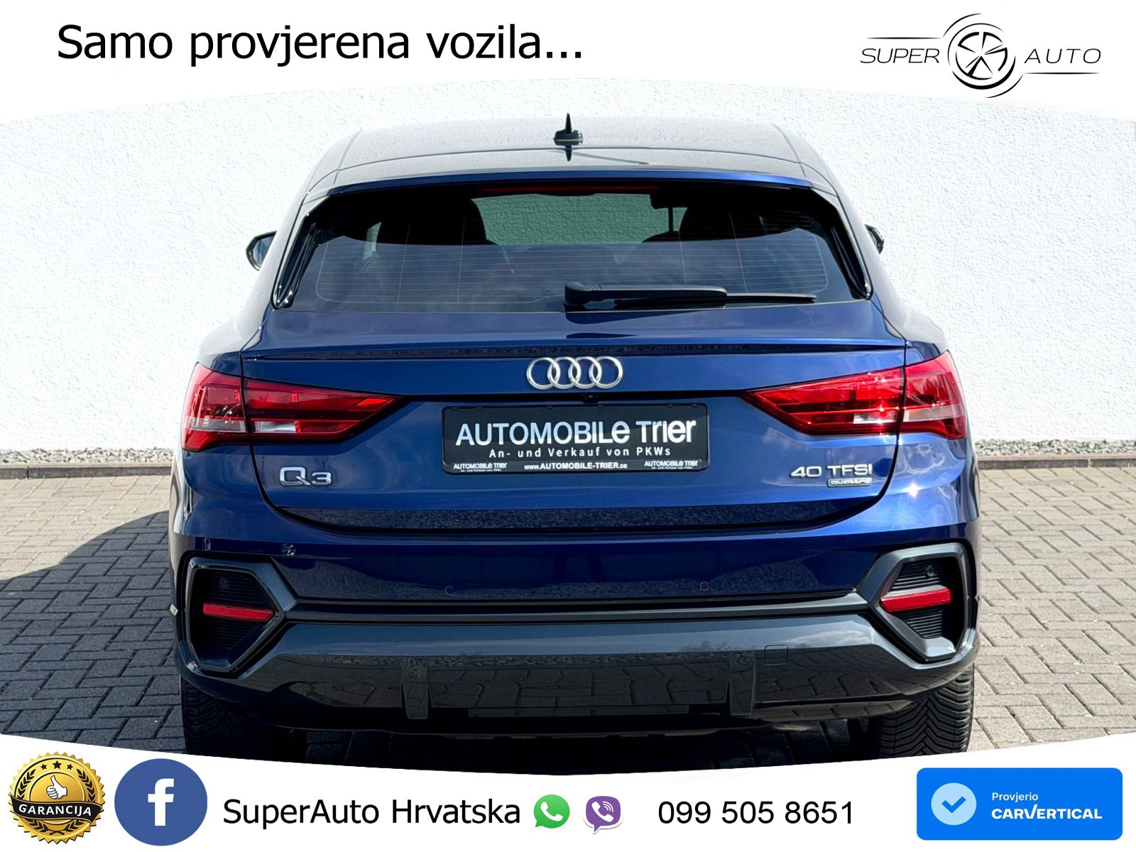 Audi Q3 II Sportback 40 TFSI (190 KS) quattro S tronic LED+ACC