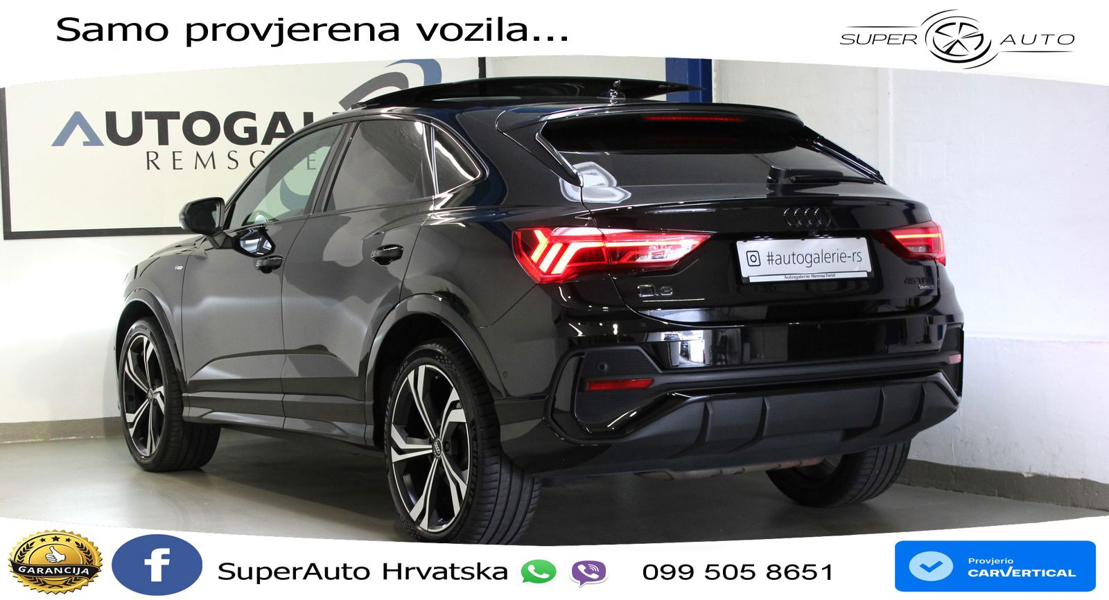 Audi Q3 II Sportback 45 TFSI (230 KS) quattro S tronic 2x S line LED+GR SJED+ACC