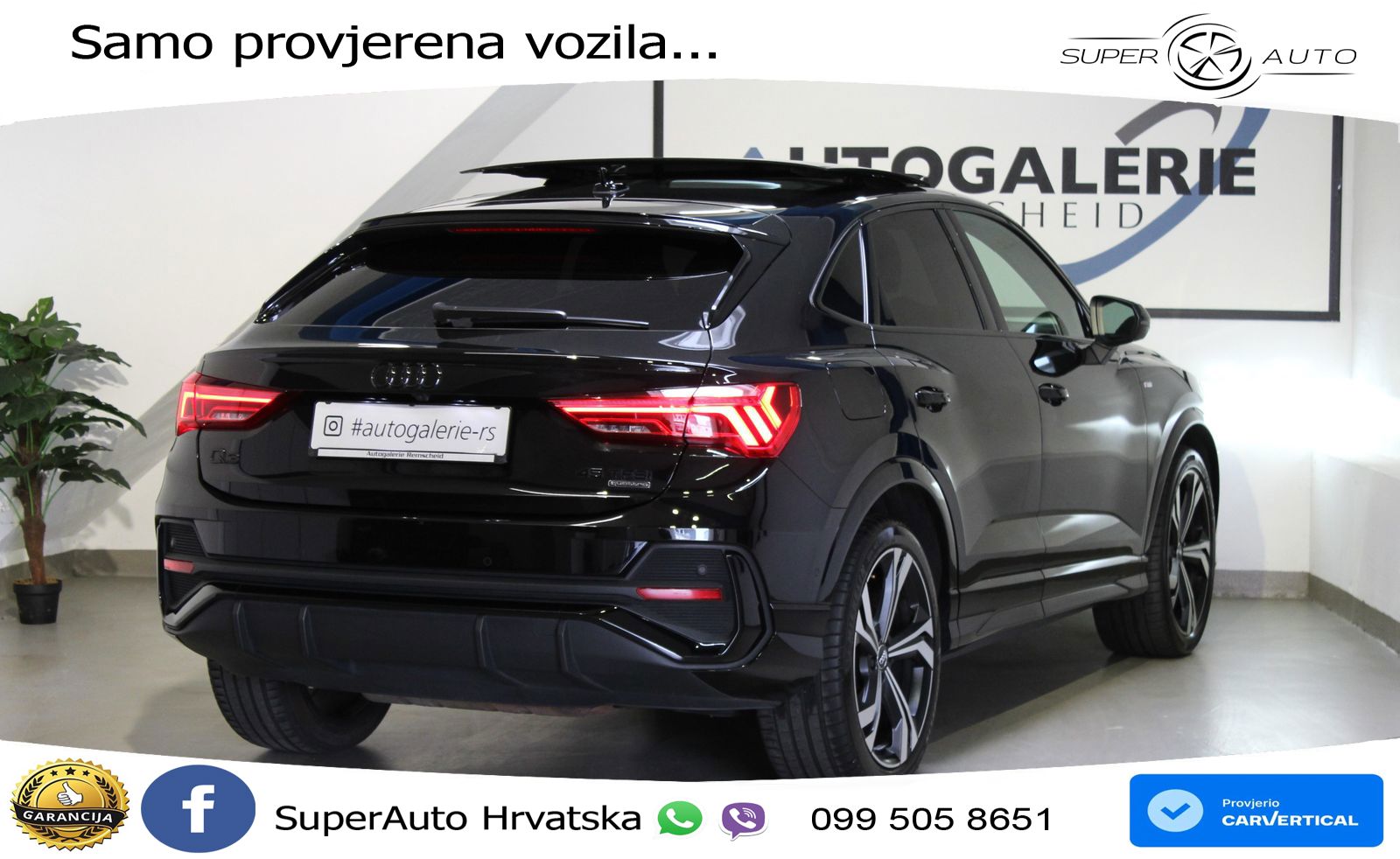 Audi Q3 II Sportback 45 TFSI (230 KS) quattro S tronic 2x S line LED+GR SJED+ACC