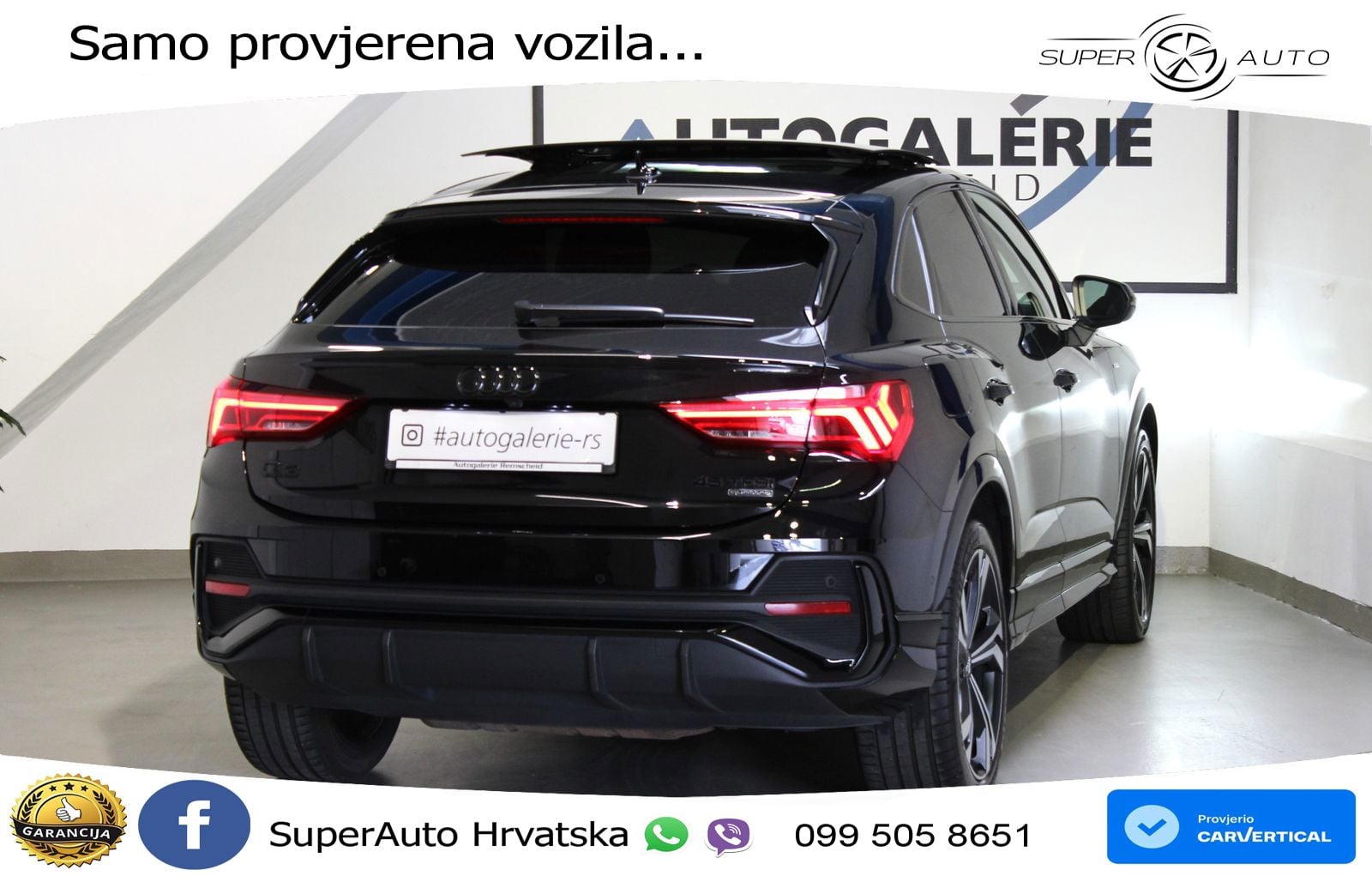 Audi Q3 II Sportback 45 TFSI (230 KS) quattro S tronic 2x S line LED+GR SJED+ACC