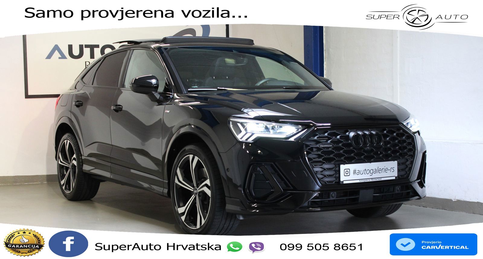 Audi Q3 II Sportback 45 TFSI (230 KS) quattro S tronic 2x S line LED+GR SJED+ACC