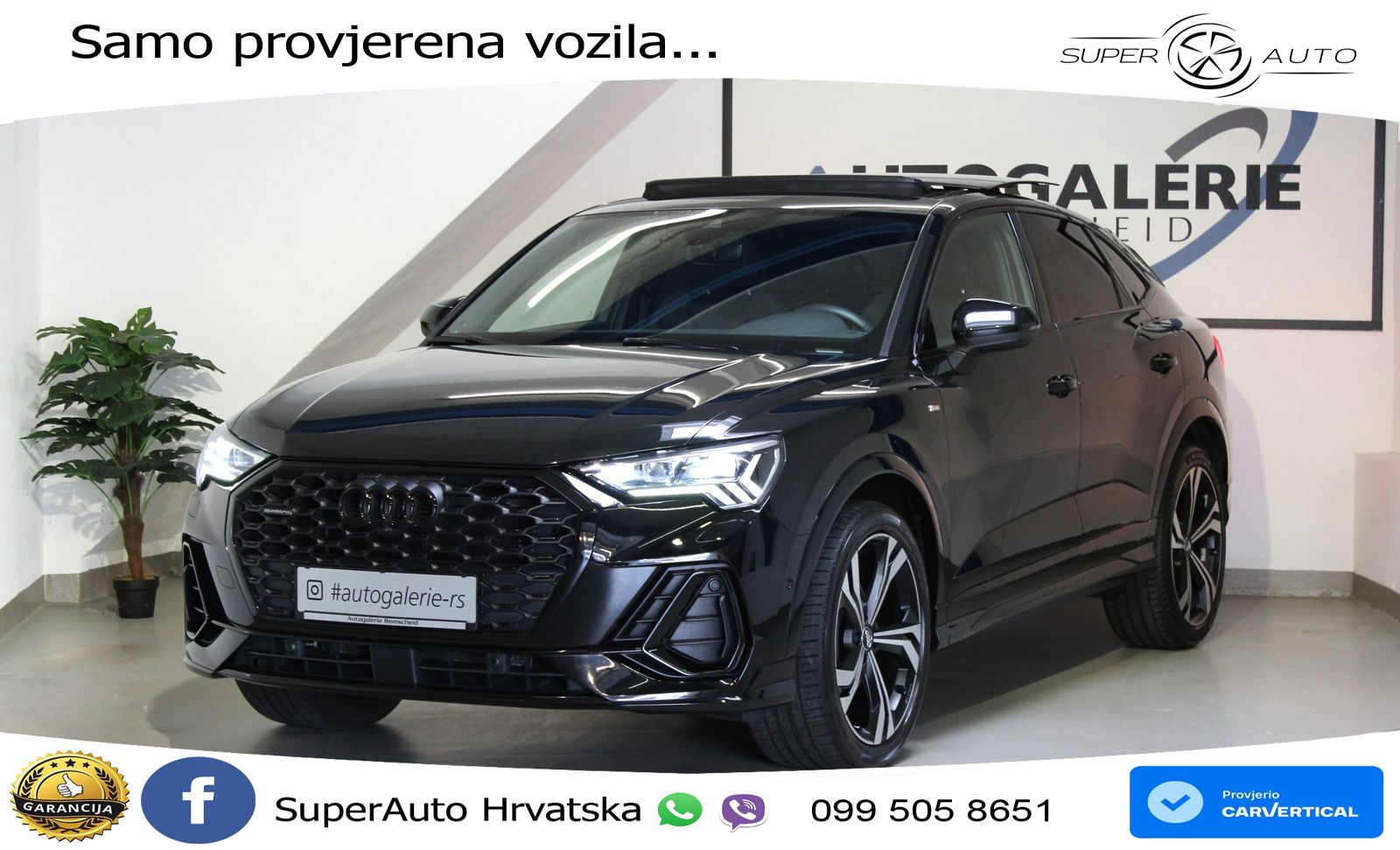 Audi Q3 II Sportback 45 TFSI (230 KS) quattro S tronic 2x S line LED+GR SJED+ACC