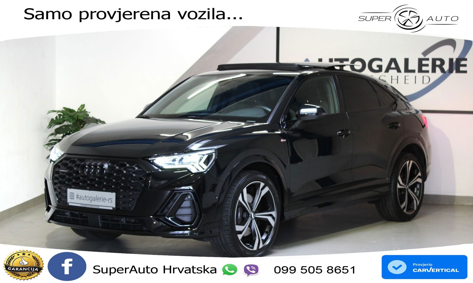 Audi Q3 II Sportback 45 TFSI (230 KS) quattro S tronic 2x S line LED+GR SJED+ACC