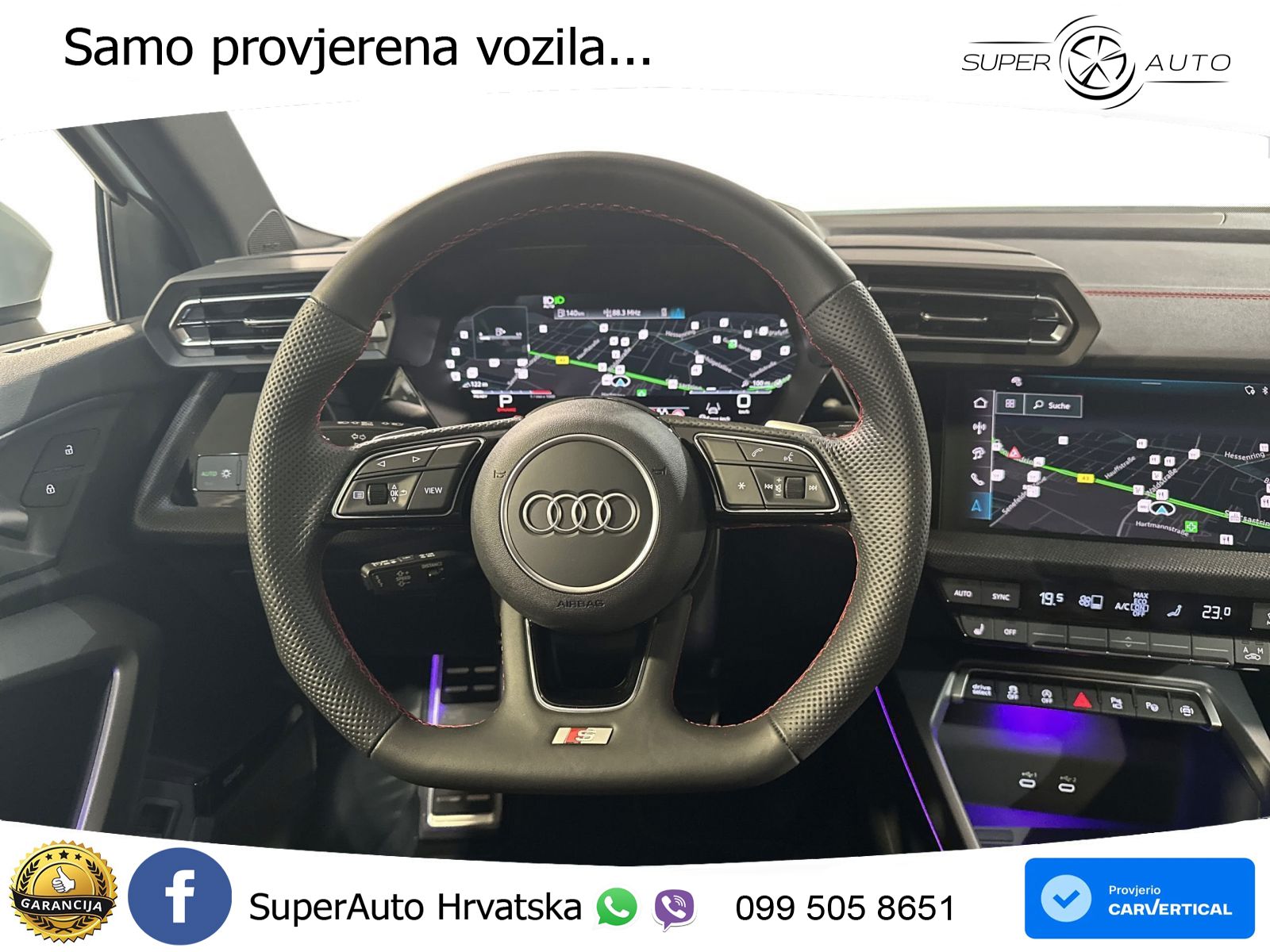 Audi A3 Sportback 40 TFSI (204 KS) quattro S tronic S line MATRIX+GR SJED+KAM