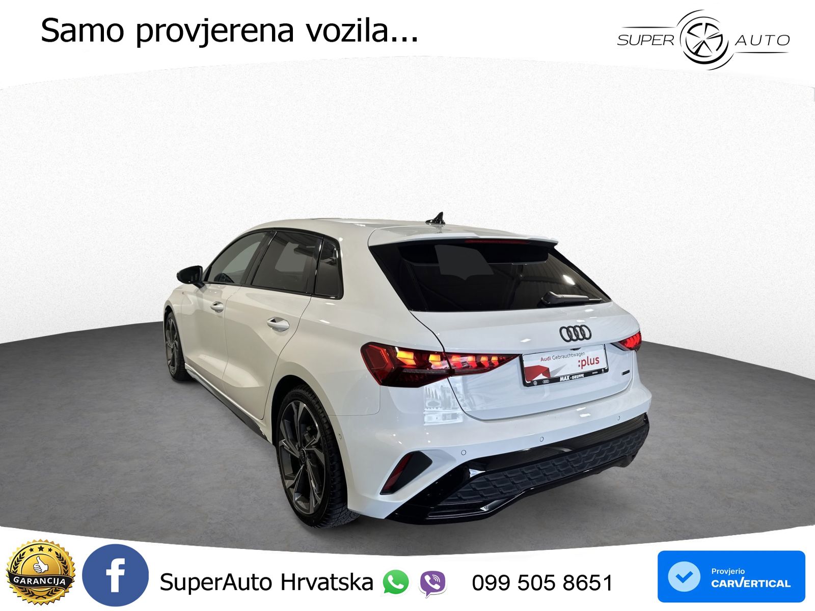 Audi A3 Sportback 40 TFSI (204 KS) quattro S tronic S line MATRIX+GR SJED+KAM