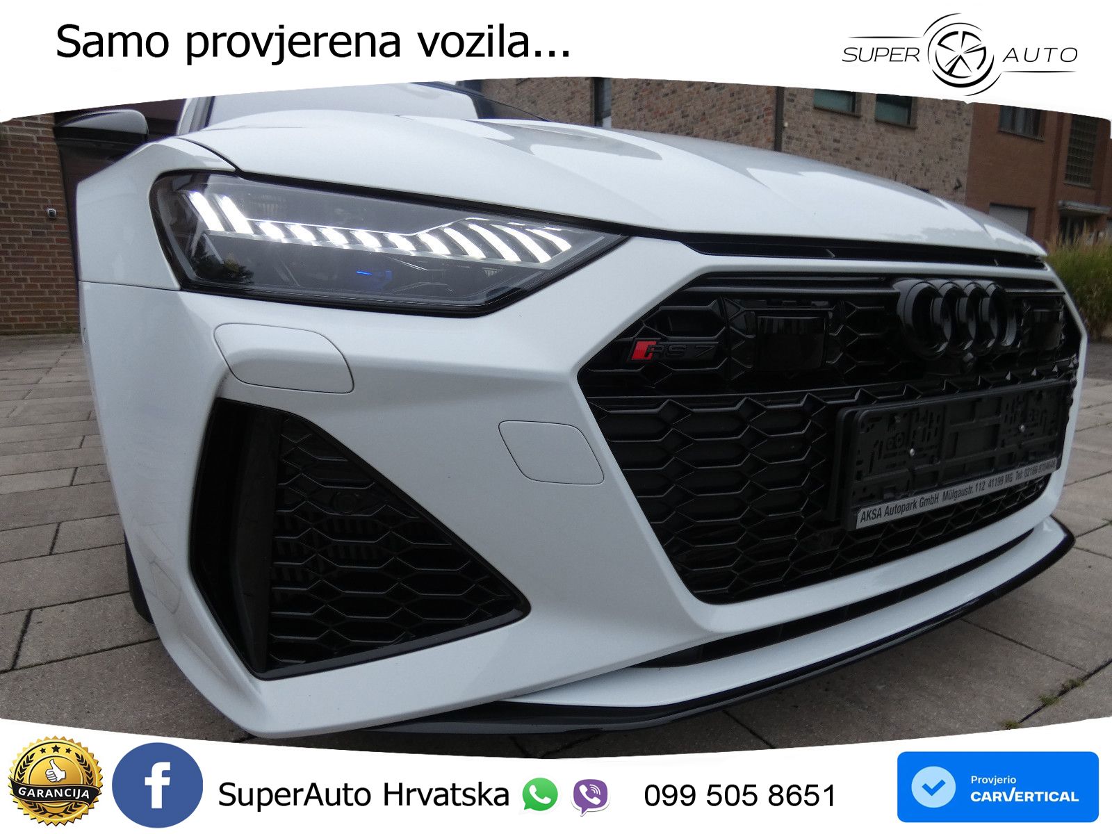 Audi RS7 4.0 TFSI V8 (600 KS) quattro tiptronic LED+GR SJED+ACC