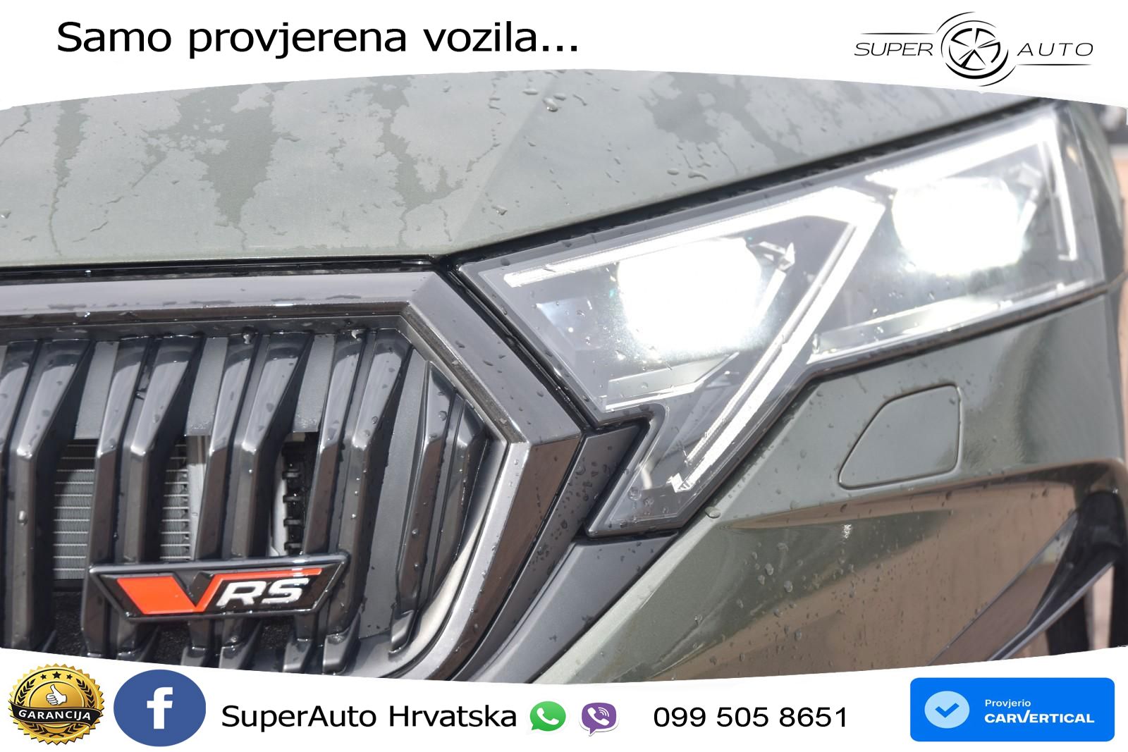 Škoda Octavia Combi RS 2.0 TSI (265 KS) DSG MATRIX+GR SJED+KAM