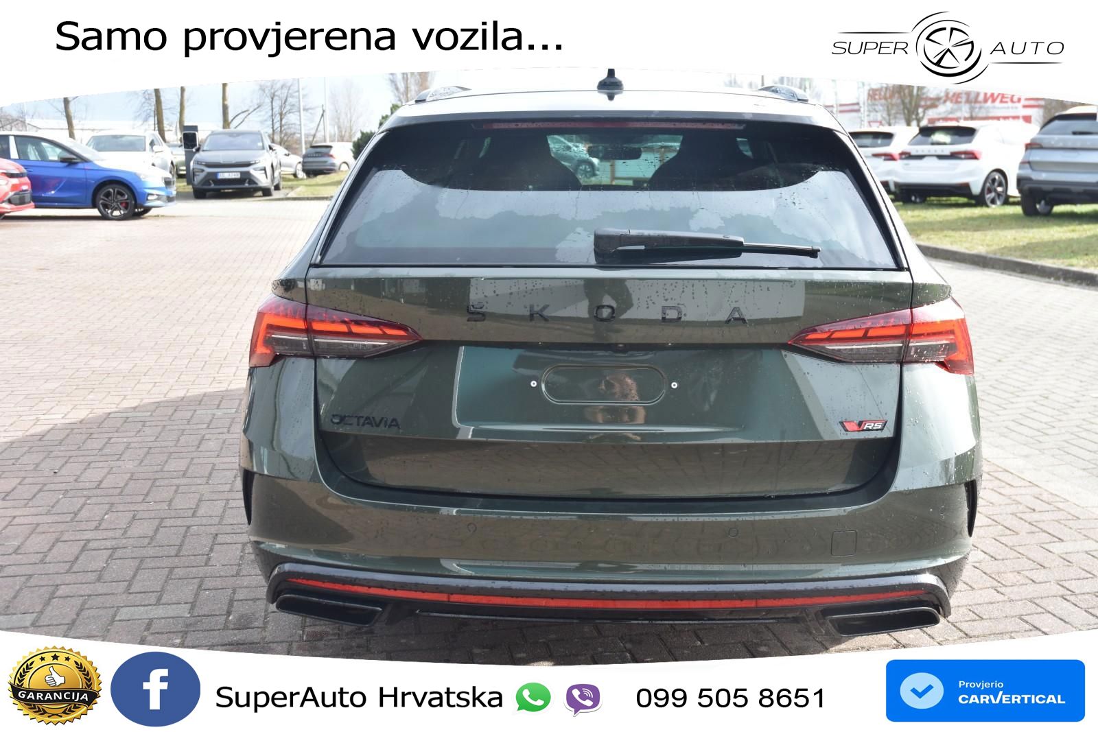 Škoda Octavia Combi RS 2.0 TSI (265 KS) DSG MATRIX+GR SJED+KAM