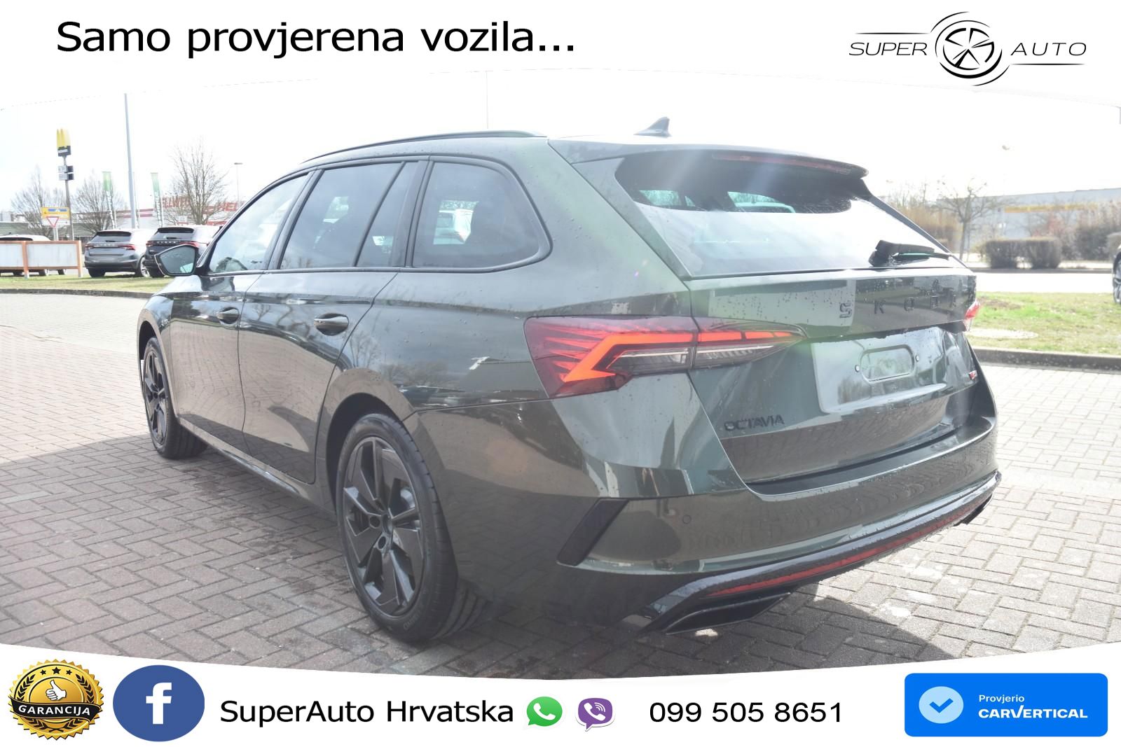 Škoda Octavia Combi RS 2.0 TSI (265 KS) DSG MATRIX+GR SJED+KAM