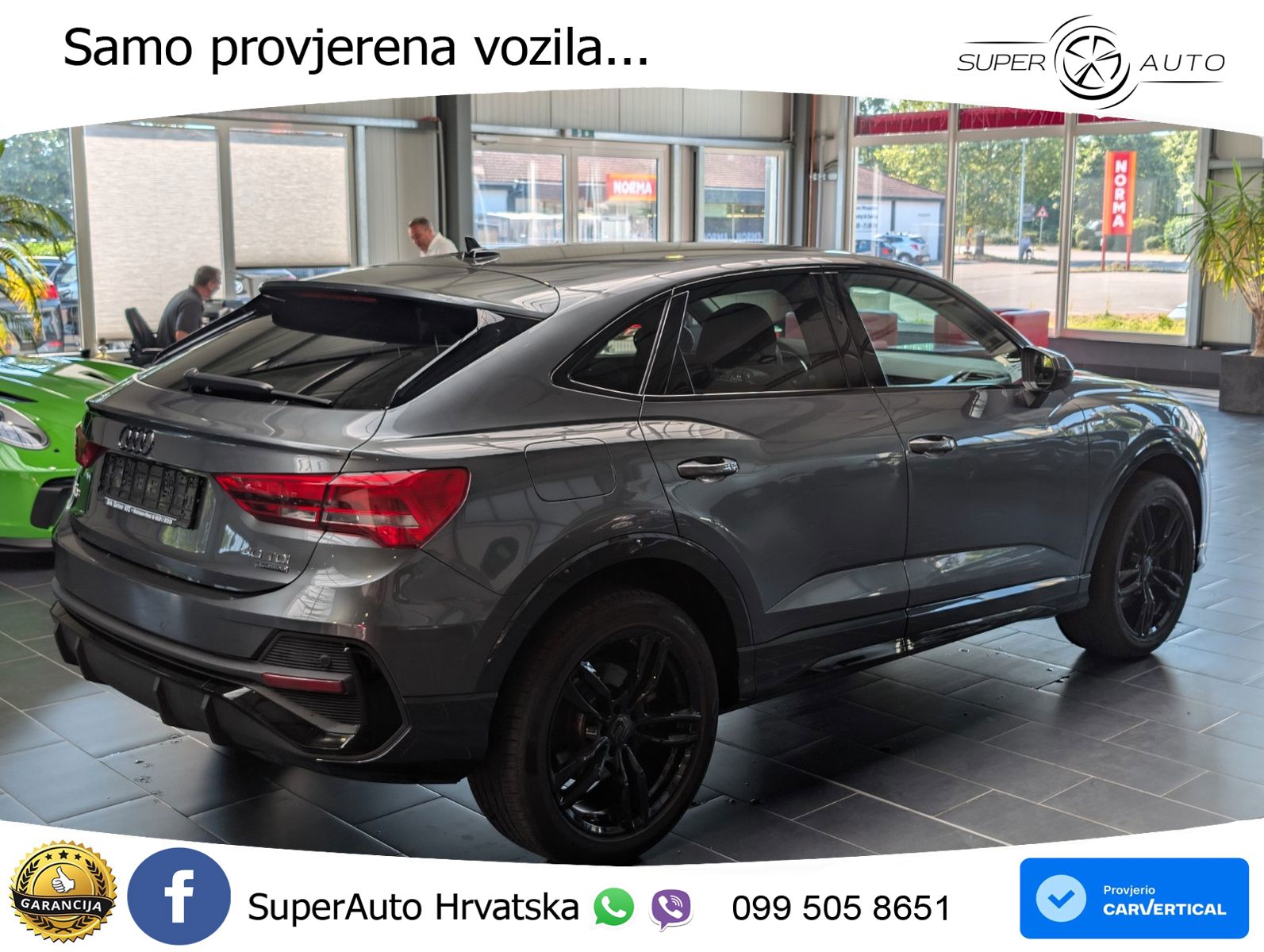 Audi Q3 Sportback 40 TDI (200 KS) quattro S tronic S line LED+GR SJED+ACC