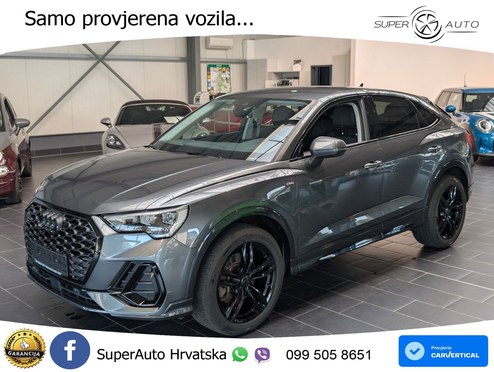Audi Q3 Sportback 40 TDI (200 KS) quattro S tronic S line LED+GR SJED+ACC