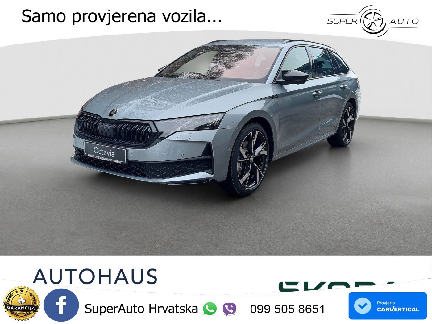 Škoda Octavia Combi 2.0 TDI (150 KS) DSG SportLine LED+GR SJED+ACC