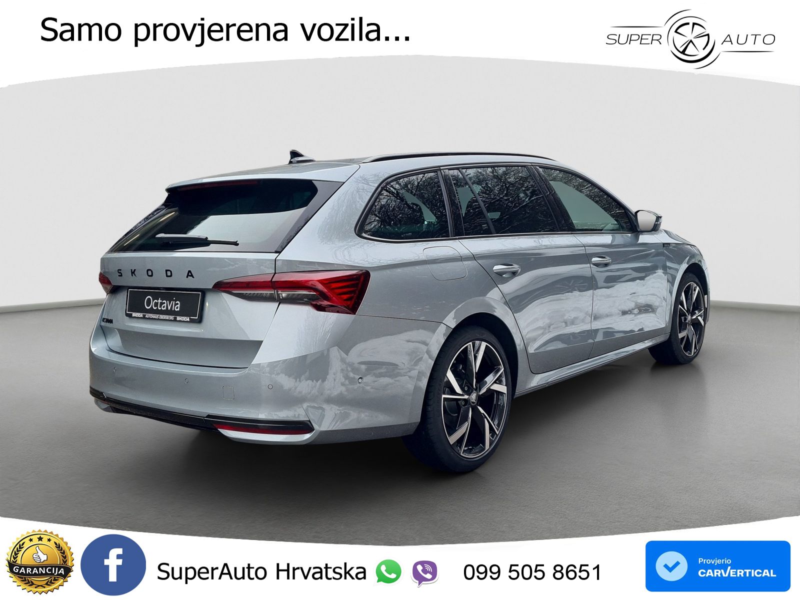Škoda Octavia Combi 2.0 TDI (150 KS) DSG SportLine LED+GR SJED+ACC