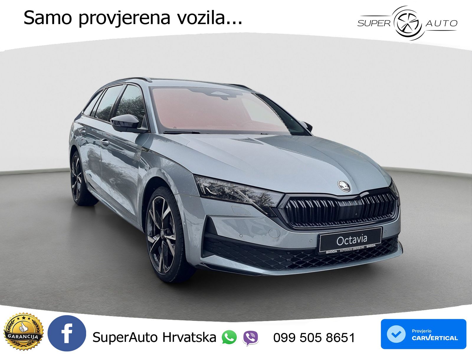 Škoda Octavia Combi 2.0 TDI (150 KS) DSG SportLine LED+GR SJED+ACC