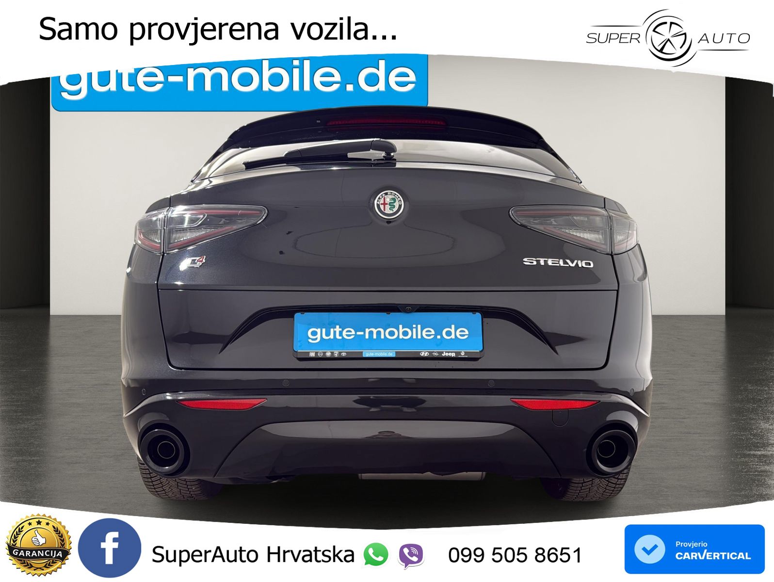Alfa Romeo Stelvio 2.2 MultiJet II (210 KS) Q4 Automatic LED+GR SJED+ACC
