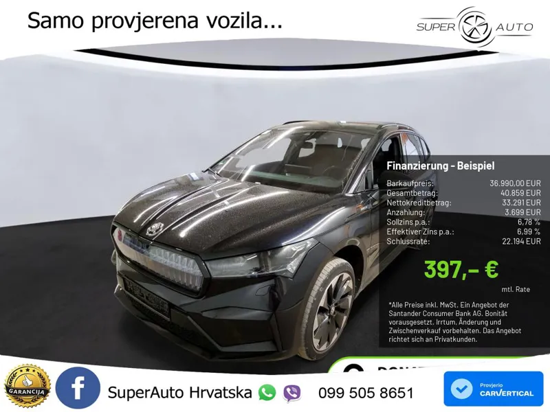 Škoda Enyaq iV 80 82 kWh (204 KS) SportLine LED+GR SJED+ACC